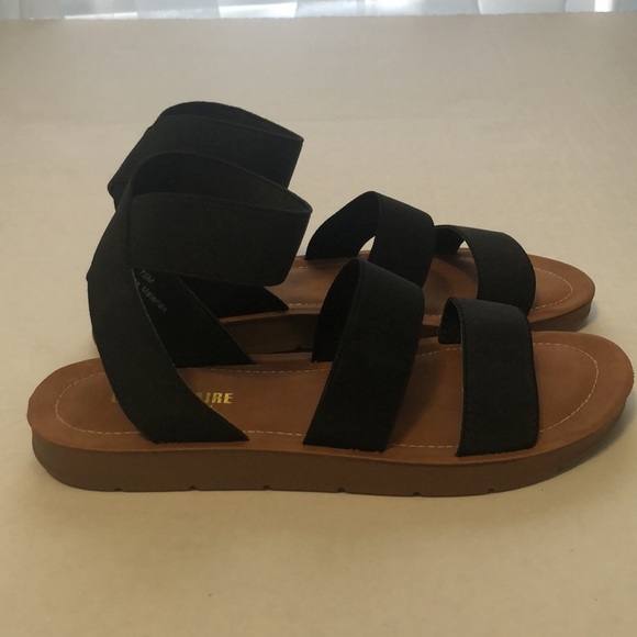 Cushionaire Memory Foam BLK Sandals Size 7.5 M - Picture 3 of 12